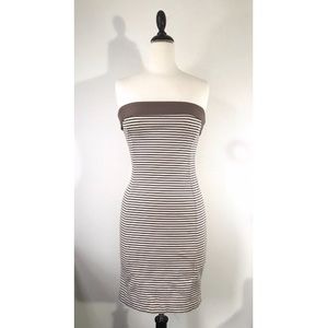 Zara Basic Striped Tube Dress